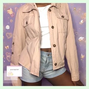 ❀ MAUVE PINK LIGHTWEIGHT HOODED JACKET ❀